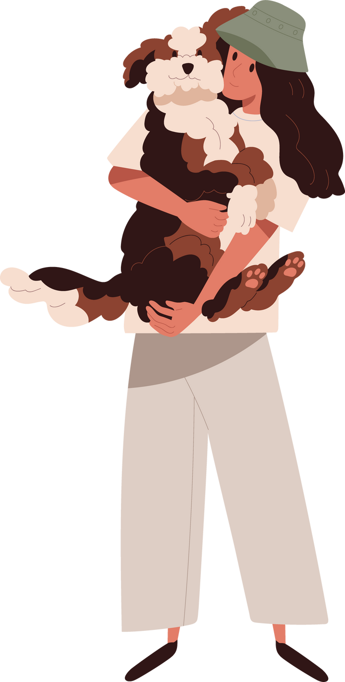 Pet Owner with Dog